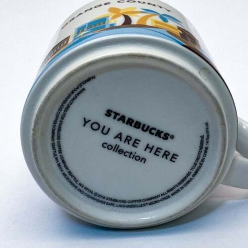 Starbucks Coffee Mug 2013 You Are Here Collection Orange County 14 Oz Cup - Picture 9 of 11